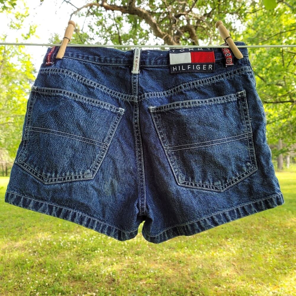 Vintage Tommy Girl Tommy Hilfiger Jeans Denim High Rise Logo Shorts size 5